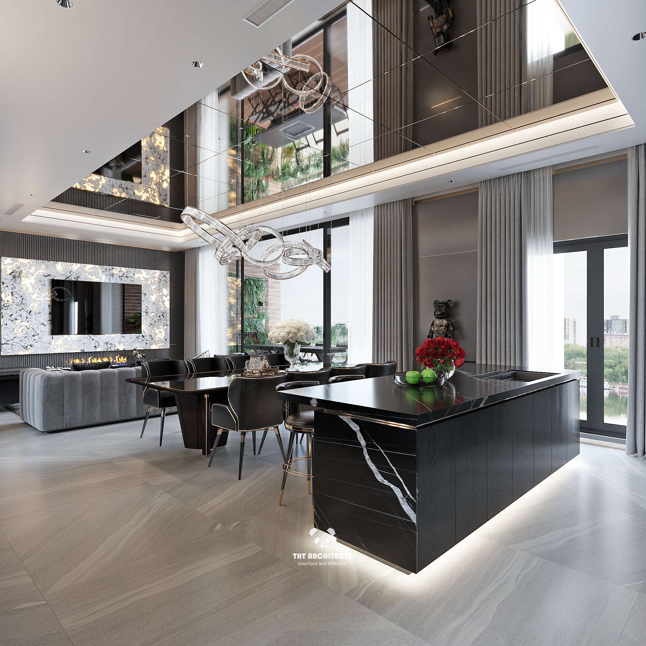 tht arichitects - Chung cư Define - P KHACH BEP - 09